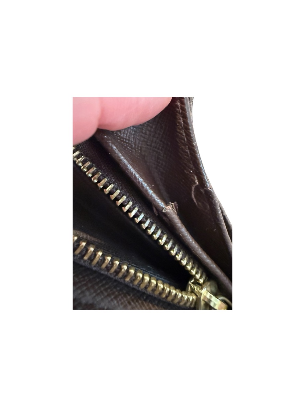 Louis Vuitton Brown Damier Ebene Compact Wallet with Gold-Tone Snap - Picture 11 of 13